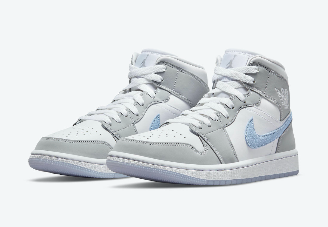 Jordan 1 Mid Wolf Grey Aluminum (Wmns)