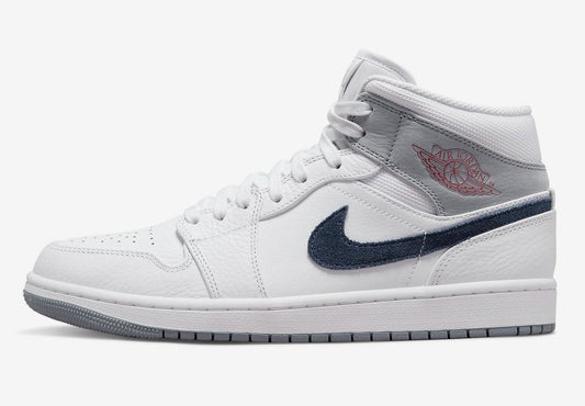 Jordan 1 Mid Paris White